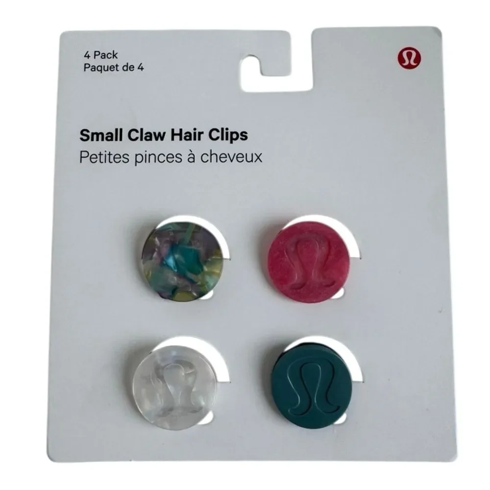Lululemon Small Claw Hair Clips 4 Pack